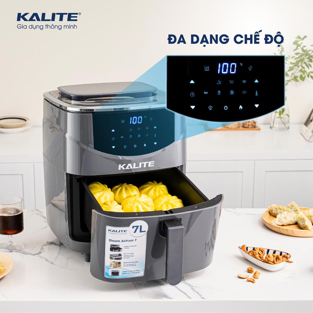 Nồi chiên không dầu hơi nước Kalite Steam 7 - Dung tích 7L - Hàng Bếp 3B - Giao hàng siêu tốc