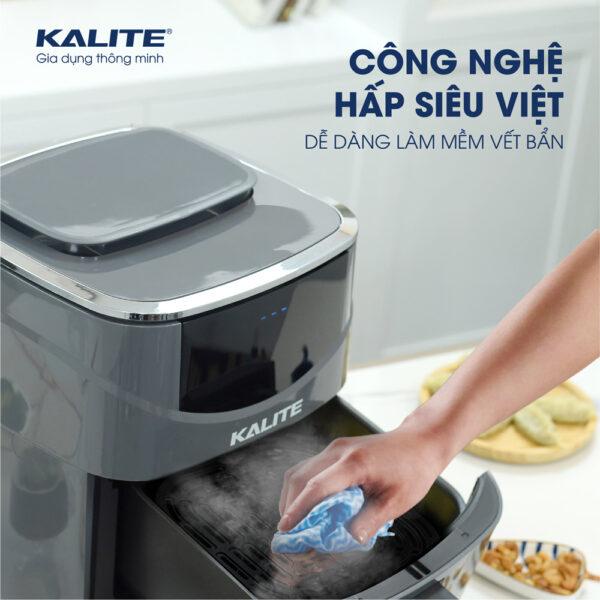 Nồi chiên không dầu hơi nước Kalite Steam 7 - Dung tích 7L - Hàng Bếp 3B - Giao hàng siêu tốc