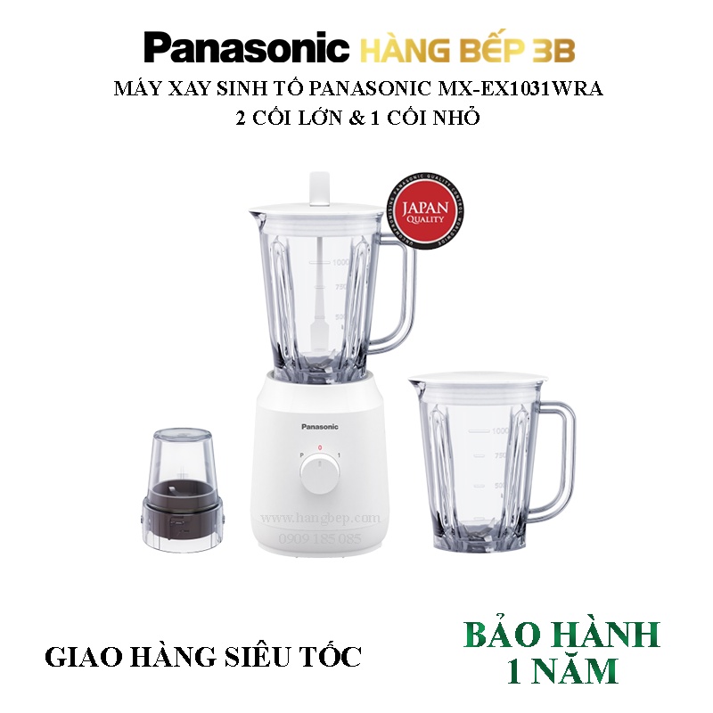 Máy xay sinh tố Panasonic 3 cối MX-EX1031WRA - Chính hãng -  Hàng Bếp 3B