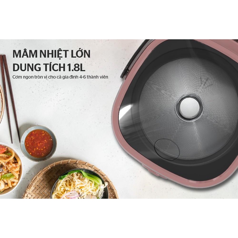 Nồi cơm điện 1.8 lít Sunhouse SHD8627 - Model mới 9.2022 - Hàng Bếp 3B
