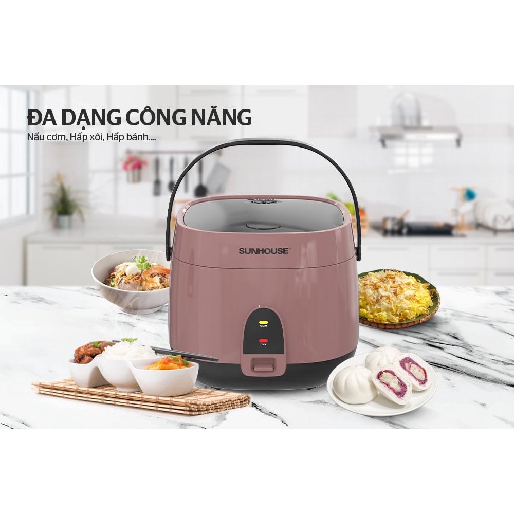 Nồi cơm điện 1.8 lít Sunhouse SHD8627 - Model mới 9.2022 - Hàng Bếp 3B