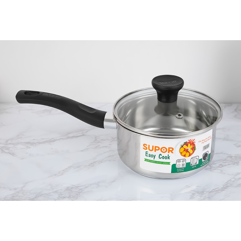 Bộ 3 nồi quánh inox 304 Supor Easycook 16/20/24cm - Sử dụng bếp từ