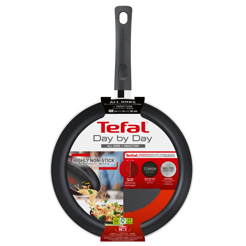 Chảo chiên chống dính đáy từ 28cm TEFAL  Day By Day - Bảo hành kỹ thuật chính hãng 24 tháng