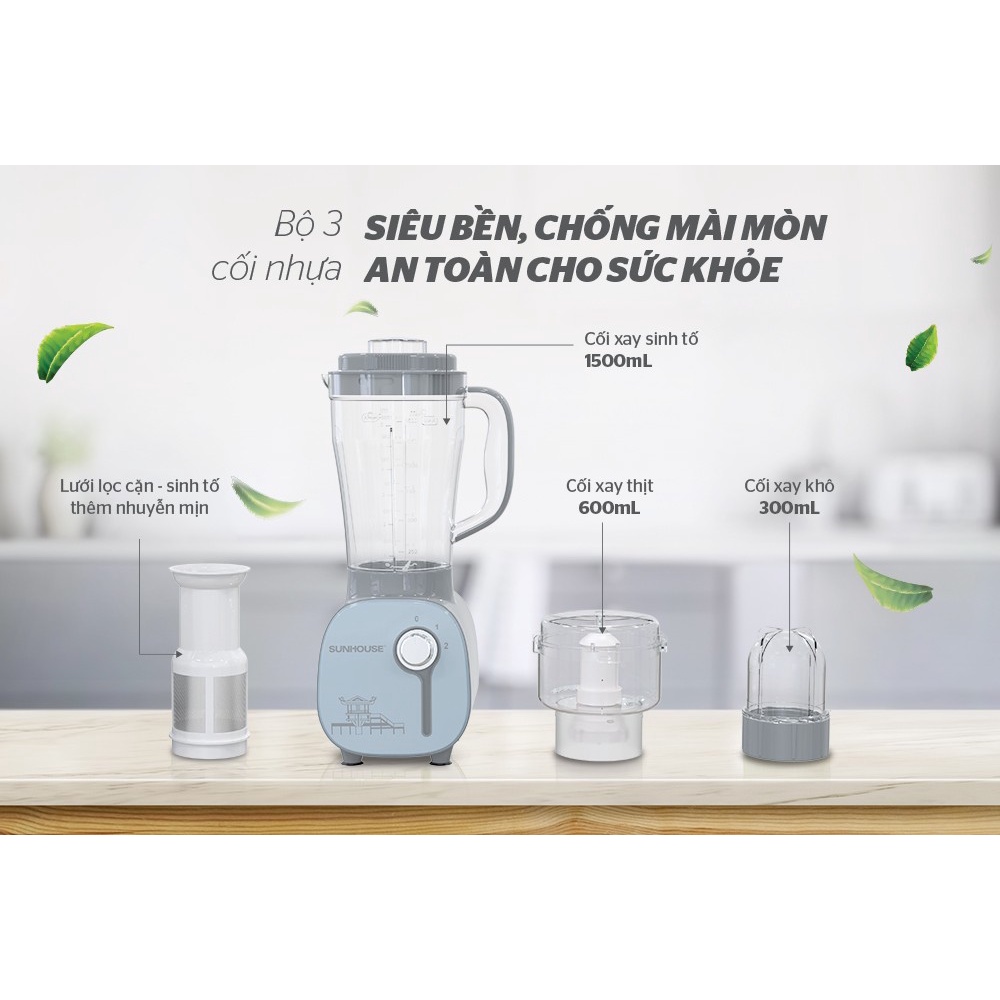 Máy xay sinh tố đa năng Sunhouse SHD5312B - mới 6.2022 - Bảo hành chính hãng 1 năm
