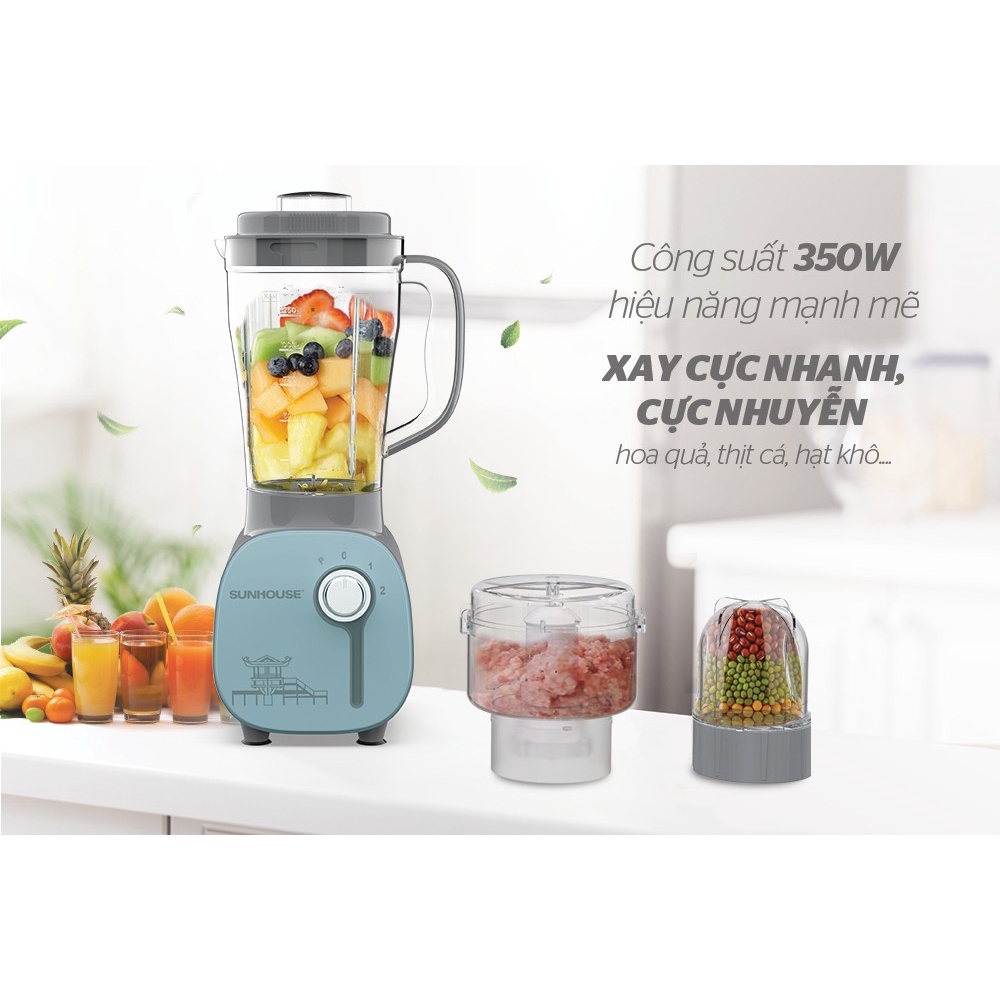 Máy xay sinh tố đa năng Sunhouse SHD5312B - mới 6.2022 - Bảo hành chính hãng 1 năm