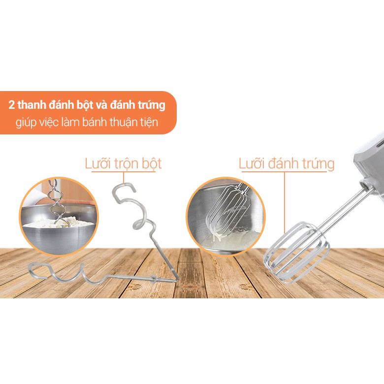 Máy đánh trứng Philips HR3705/20 - Bảo hành chính hãng 24 tháng