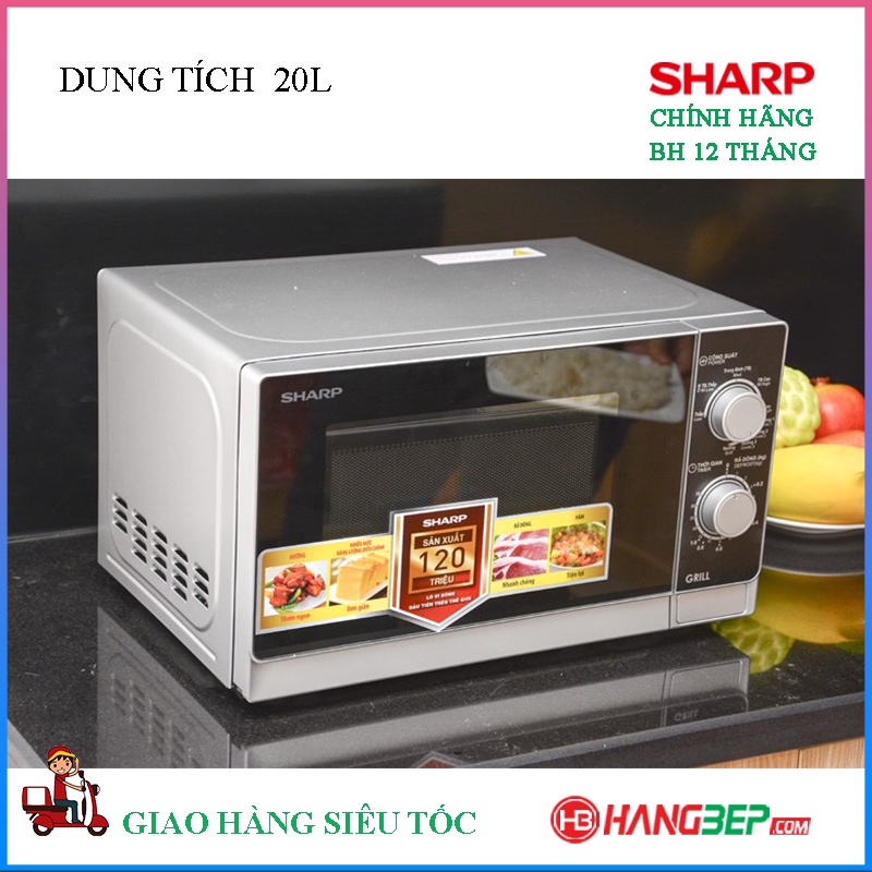 Lò vi sóng có nướng SHARP 20 lít R-G222VN-S / R-G223VN/ G226VN