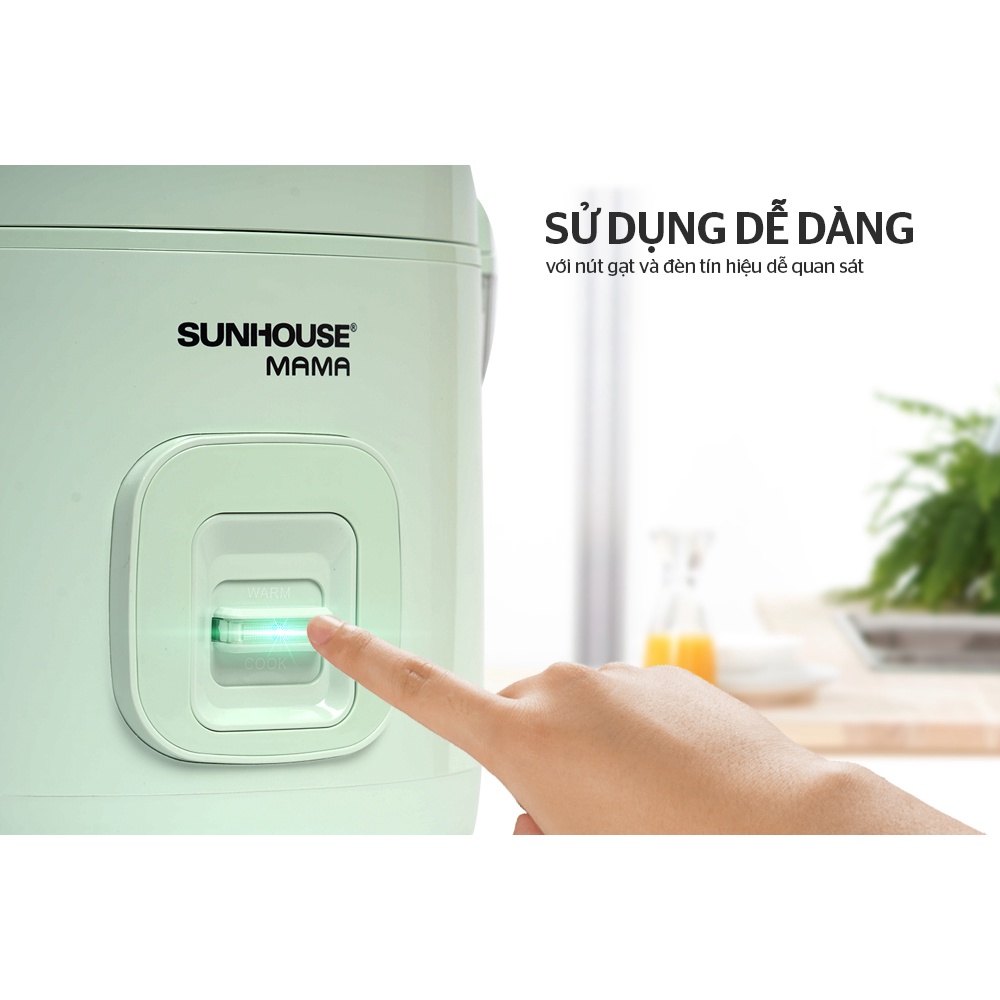 Nồi cơm điện Sunhouse 1.8 lít SHD8665B / 1.2 lít SHD8265B