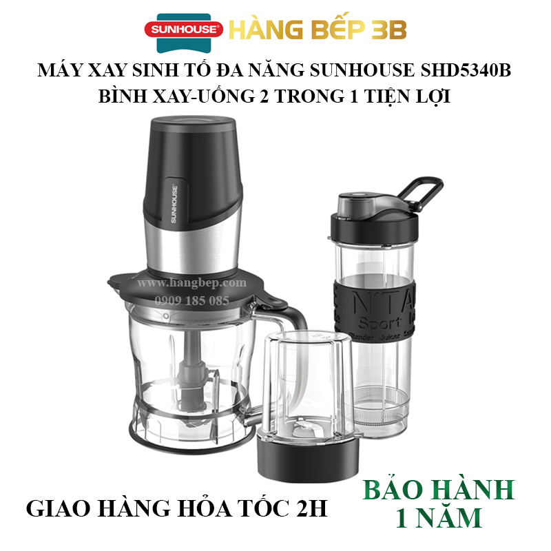 Máy xay sinh tố đa năng Sunhouse SHD5340 đen