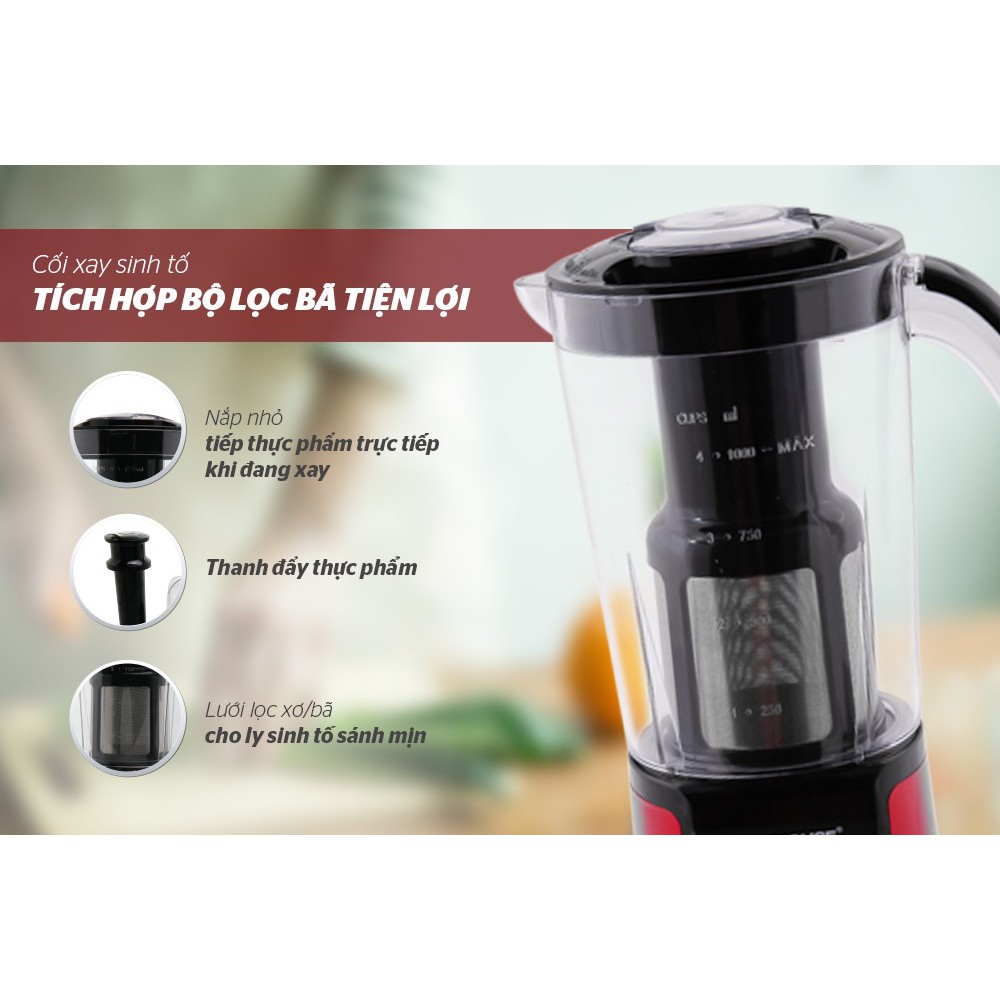 Máy xay sinh tố đa năng Sunhouse SHD5322 Đen/Đỏ
