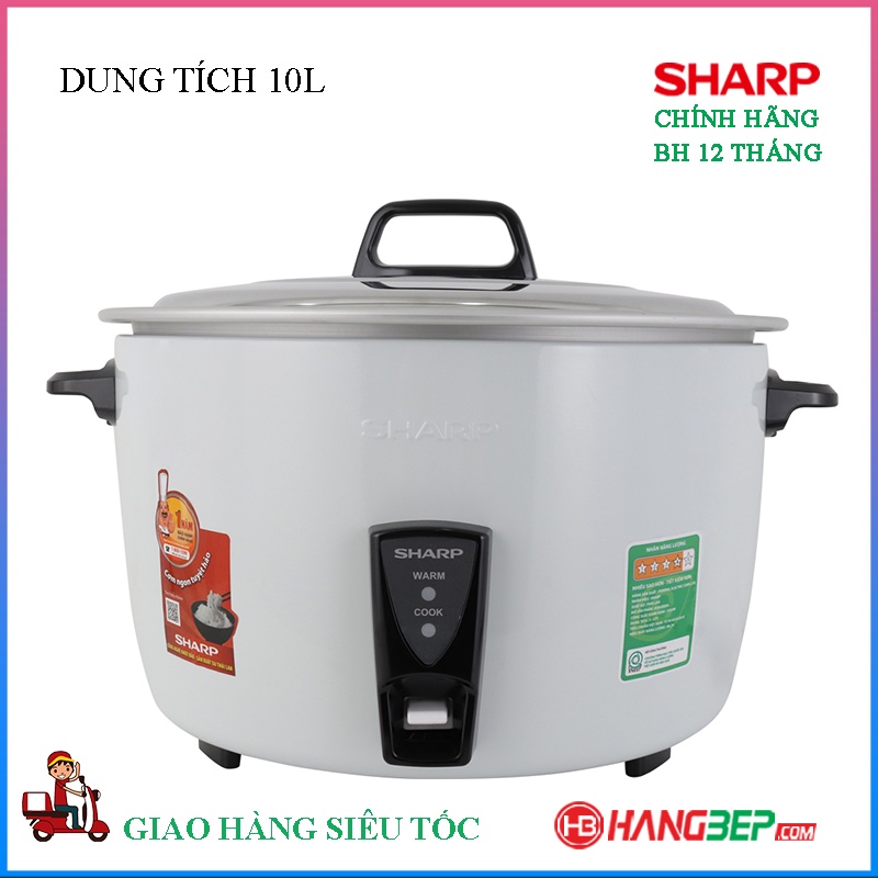 Nồi cơm điện nắp rời Sharp 10 lít KSH-D1010V/ 3.8 lít KSH-D40V - Chính hãng bảo hành 1 năm