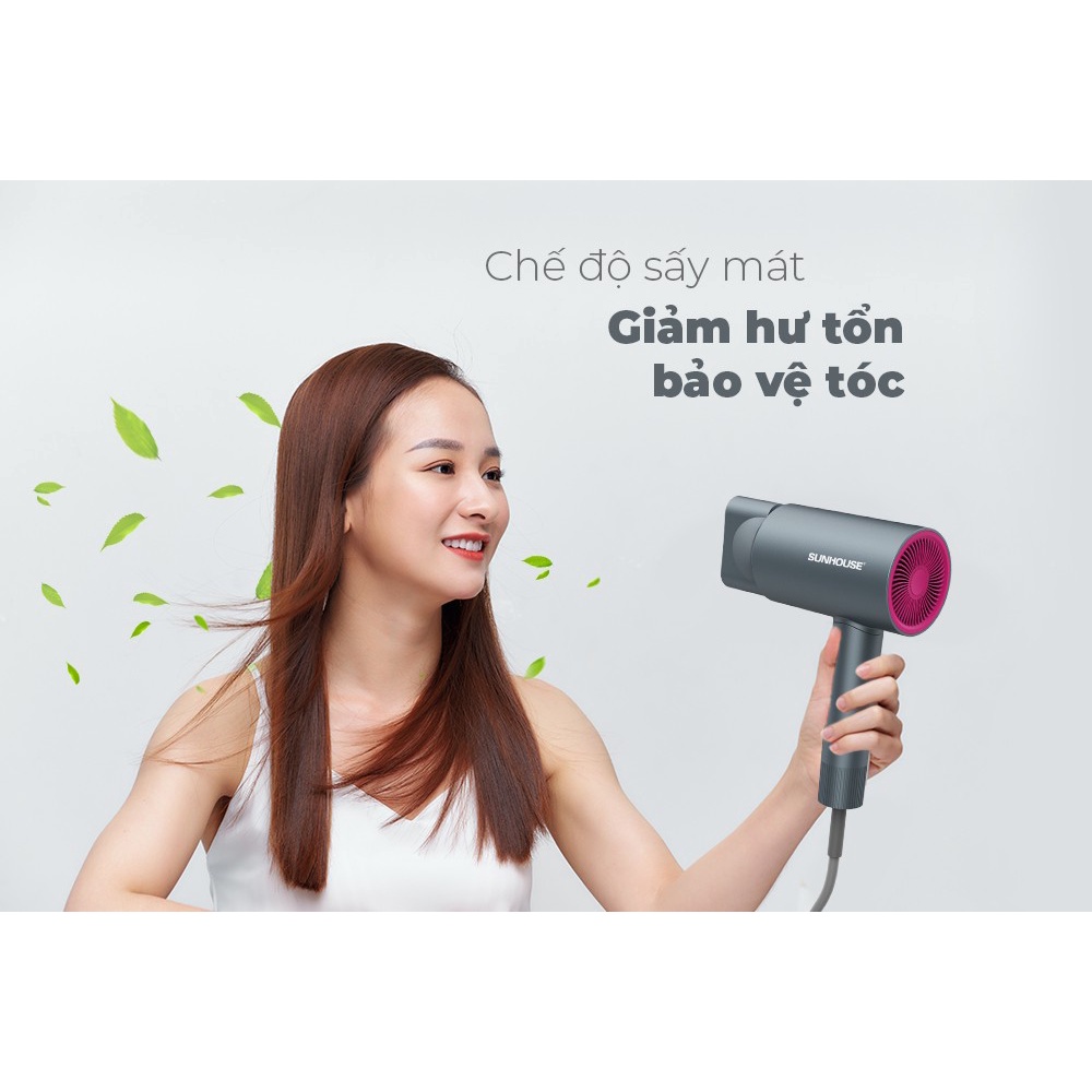 Máy sấy tóc Sunhouse SHD2315B/G - Model mới nhất 3.2022 - bảo hành hãng 12 tháng