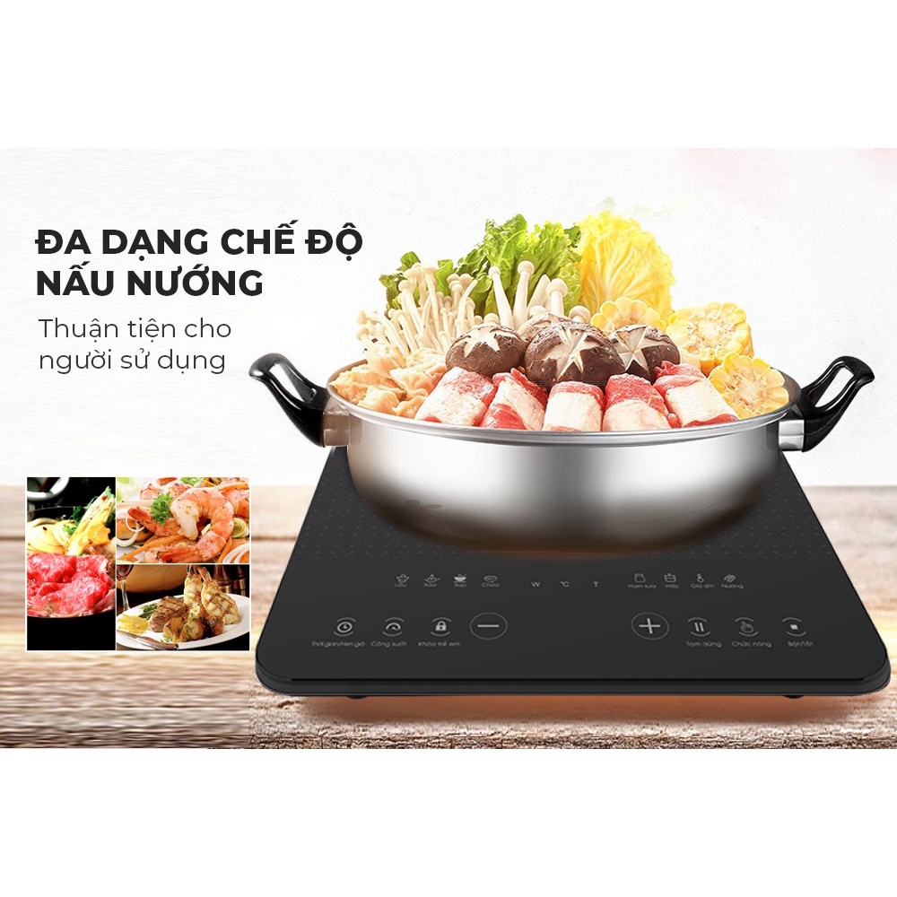 Bếp điện từ cảm ứng Sunhouse SHD6800 ( tặng kèm nồi lẩu) - mới 100%, bảo hành 12 tháng