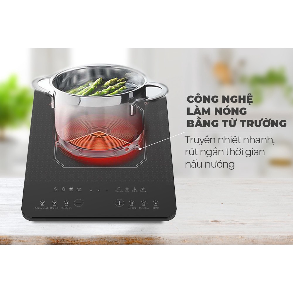 Bếp điện từ cảm ứng Sunhouse SHD6800 ( tặng kèm nồi lẩu) - mới 100%, bảo hành 12 tháng