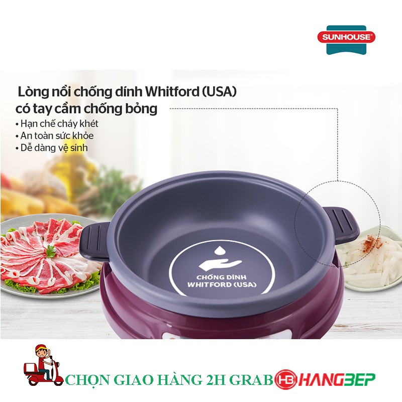 Nồi lẩu điện đa năng Sunhouse SH535L 3.5 lít - chính hãng mới 100%