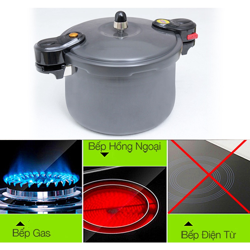 Nồi áp suất cơ Anod Sunhouse SHA8604 6 lít / SHA8504 5 lít / SHA8354 3.5 lít/ LC600 6 lít