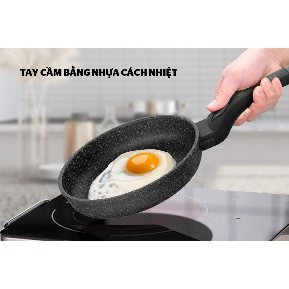 Chảo chiên đá hoa cương Sunhouse 18cm SBD18 /24cm SBD24
