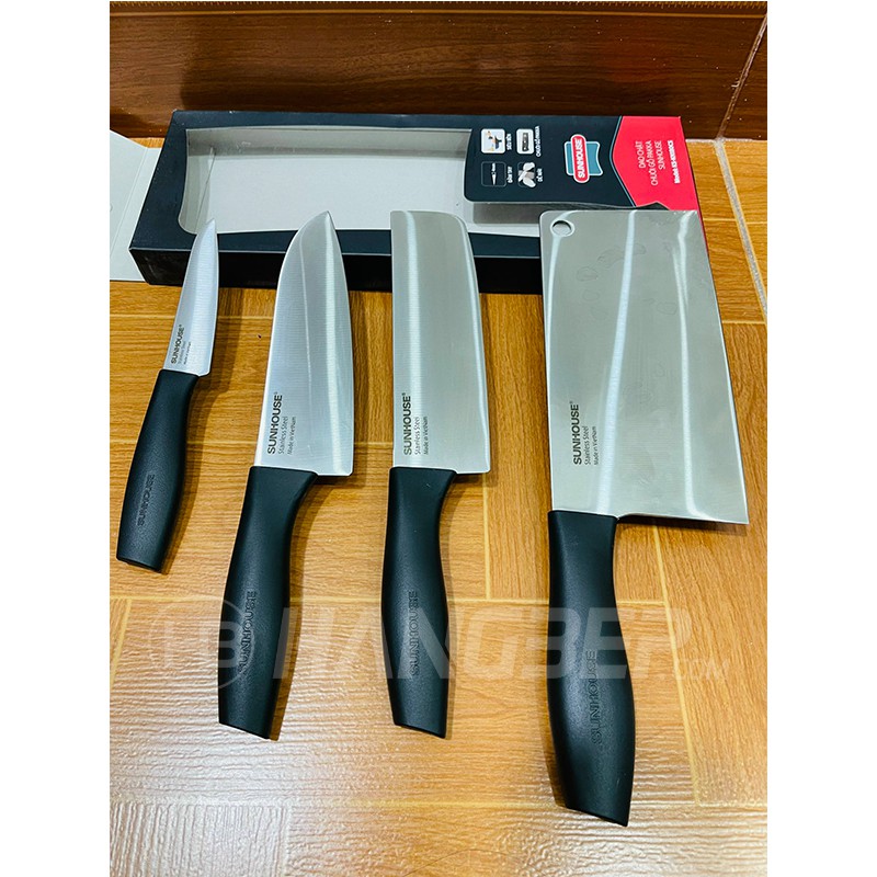 Bộ 3 dao Eco Family Sunhouse KS-KN3E1 / KS-KN3E2 (10cm/16.5cm/19cm)