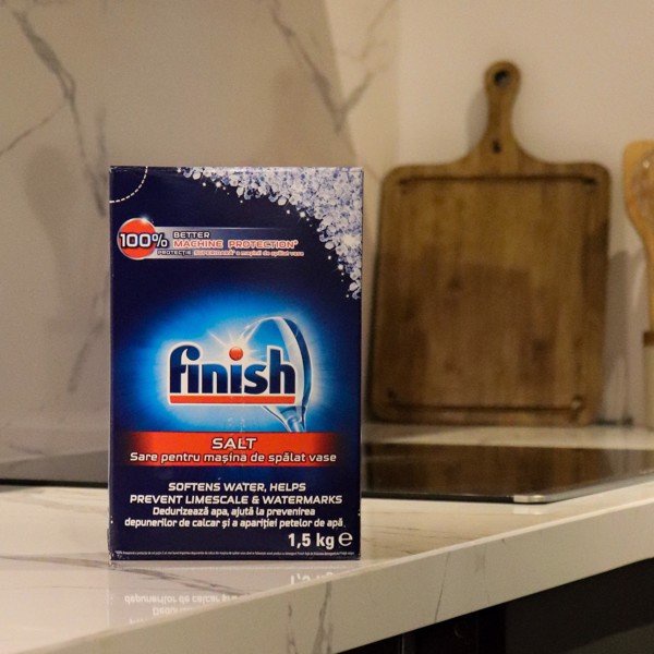 Muối rửa chén Finish 1,5kg - Nhập khẩu chính hãng