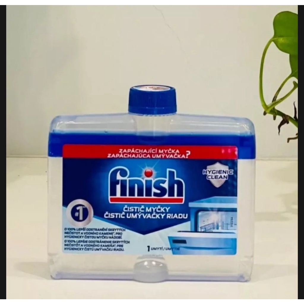 Nước vệ sinh máy rửa chén Finish 250ml - hương chanh
