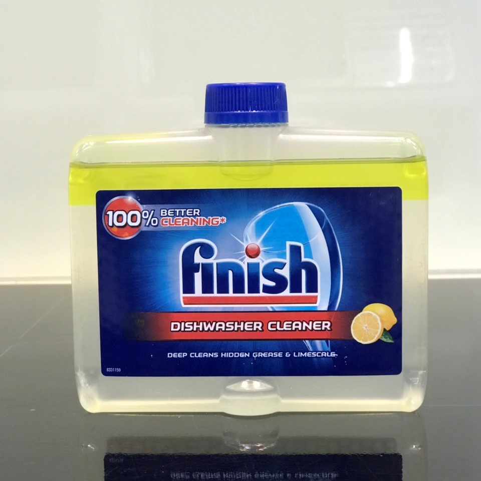 Nước vệ sinh máy rửa chén Finish 250ml - hương chanh