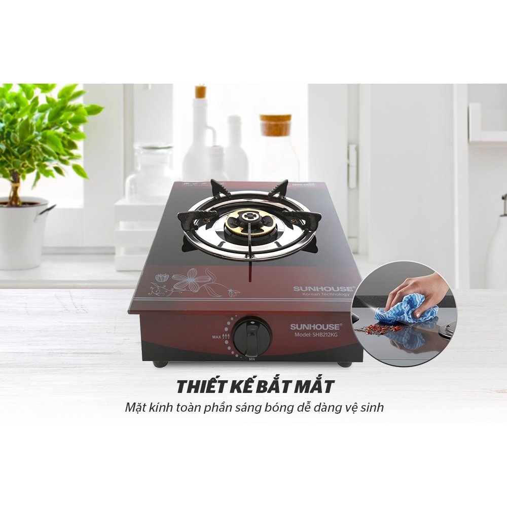 Bếp gas dương đơn Sunhouse SHB212KG / SHB212KT - Bảo hành chính hãng 12 tháng
