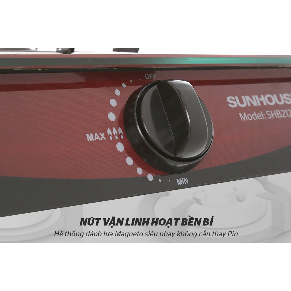 Bếp gas dương đơn Sunhouse SHB212KG / SHB212KT - Bảo hành chính hãng 12 tháng
