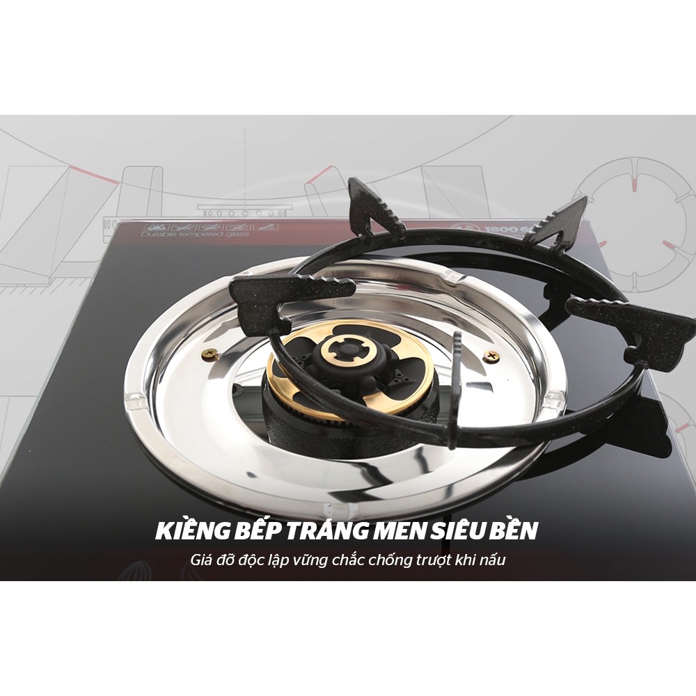 Bếp gas dương đơn Sunhouse SHB212KG / SHB212KT - Bảo hành chính hãng 12 tháng