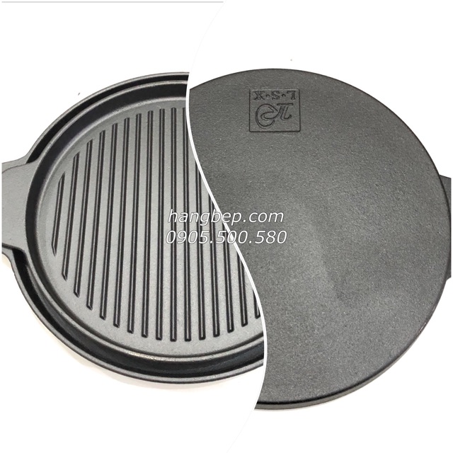 Chảo nướng gang 24cm/26cm chống dính Rapido (Đức) - Sử dụng bếp từ