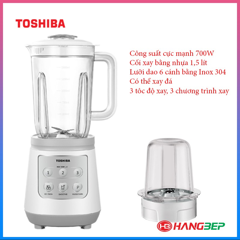 Máy xay sinh tố có xay đá Toshiba 1.5 lít BL-70PR1NV