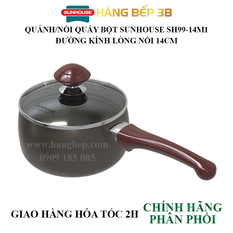 Nồi quấy bột nhôm lạnh Anod Sunhouse SH99-14M1
