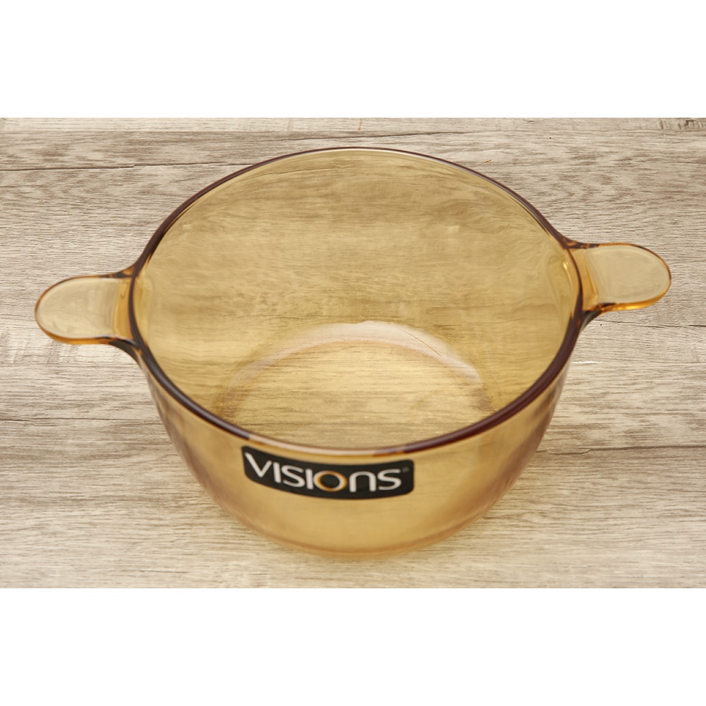 Bộ 3 nồi thủy tinh chịu nhiệt Visions VS-330/CL1 - sản xuất tại Pháp - bảo hành chính hãng 10 năm (sốc nhiệt)