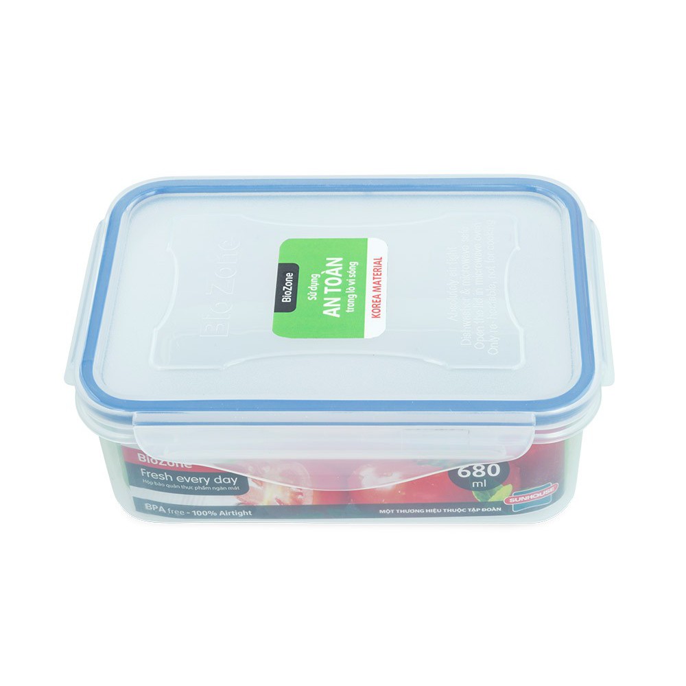 Bộ 6 hộp bảo quản thực phẩm ngăn mát BioZone Basic KB-CO6P01