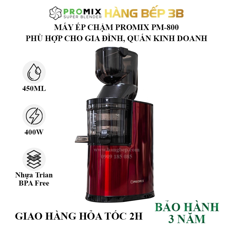 Máy ép chậm trái cây dành cho quán Promix PM800 Bảo hành 3 năm