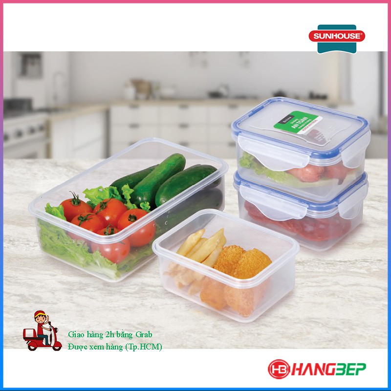Bộ 4 hộp bảo quản thực phẩm ngăn mát BioZone Mini Set KB-CO4P01