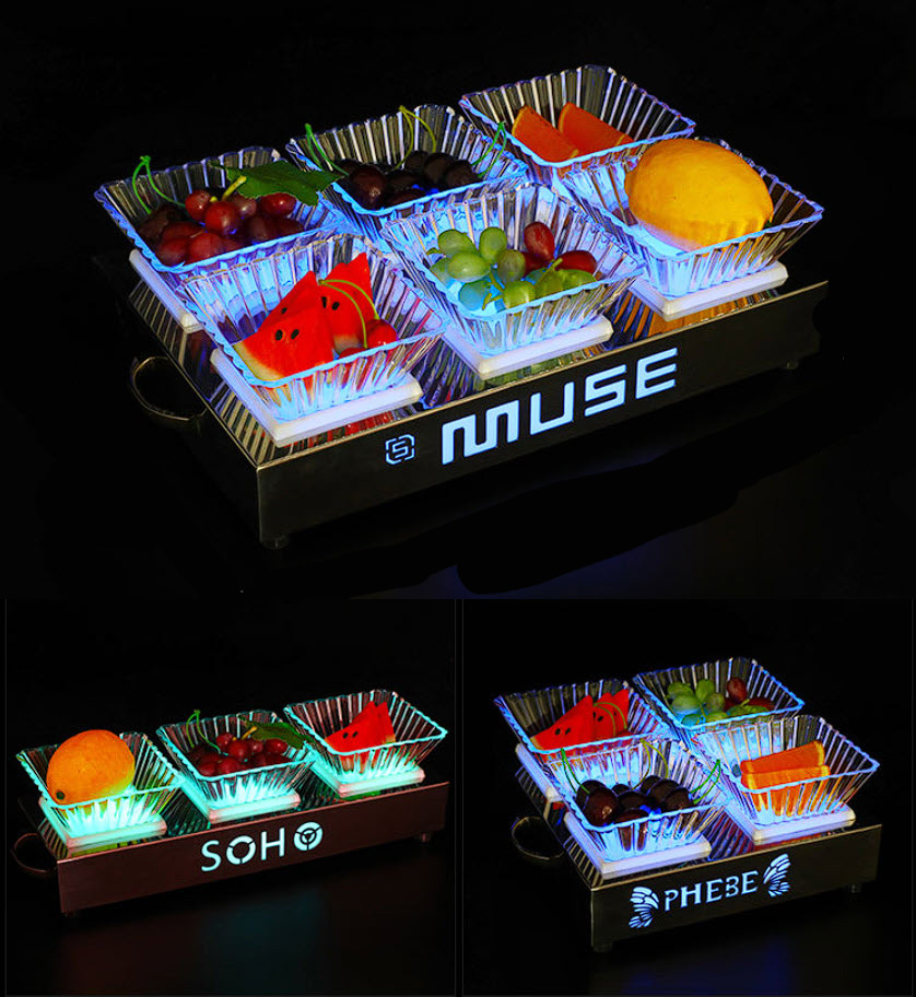 Khay đựng trái cây có đèn led cho Bar, Karaoke, Nhà hàng OEM MS1803