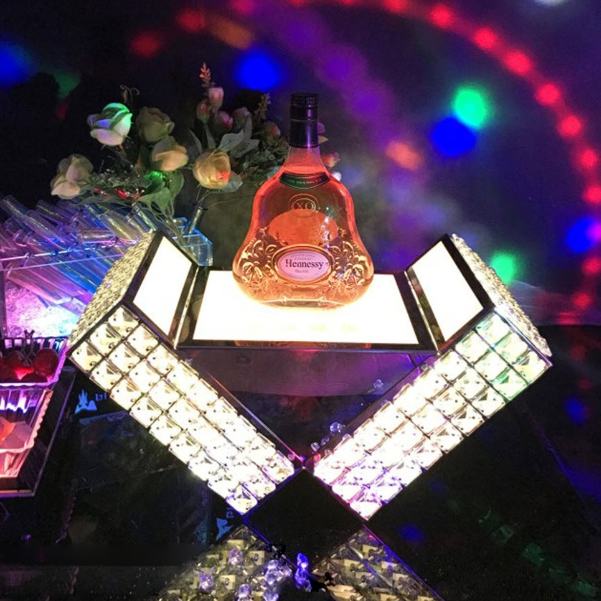 Đế trưng chai rượu có đèn led cho Bar, Karaoke, Nhà Hàng SMD12