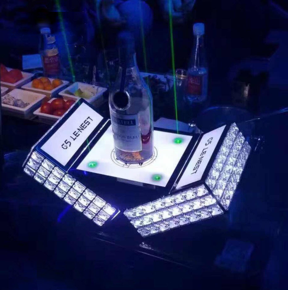 Đế trưng chai rượu có đèn led cho Bar, Karaoke, Nhà Hàng SMD12