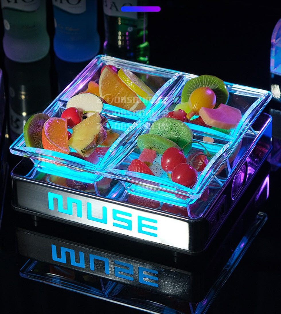 Khay đựng trái cây đèn led cho quán Bar, Karaoke, Nhà hàng, tiệc ngoài trời OEM MS1812