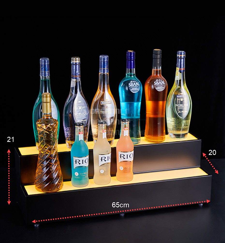 Kệ trưng chai rượu có đèn led cho Bar, Nhà hàng OEM MS1815