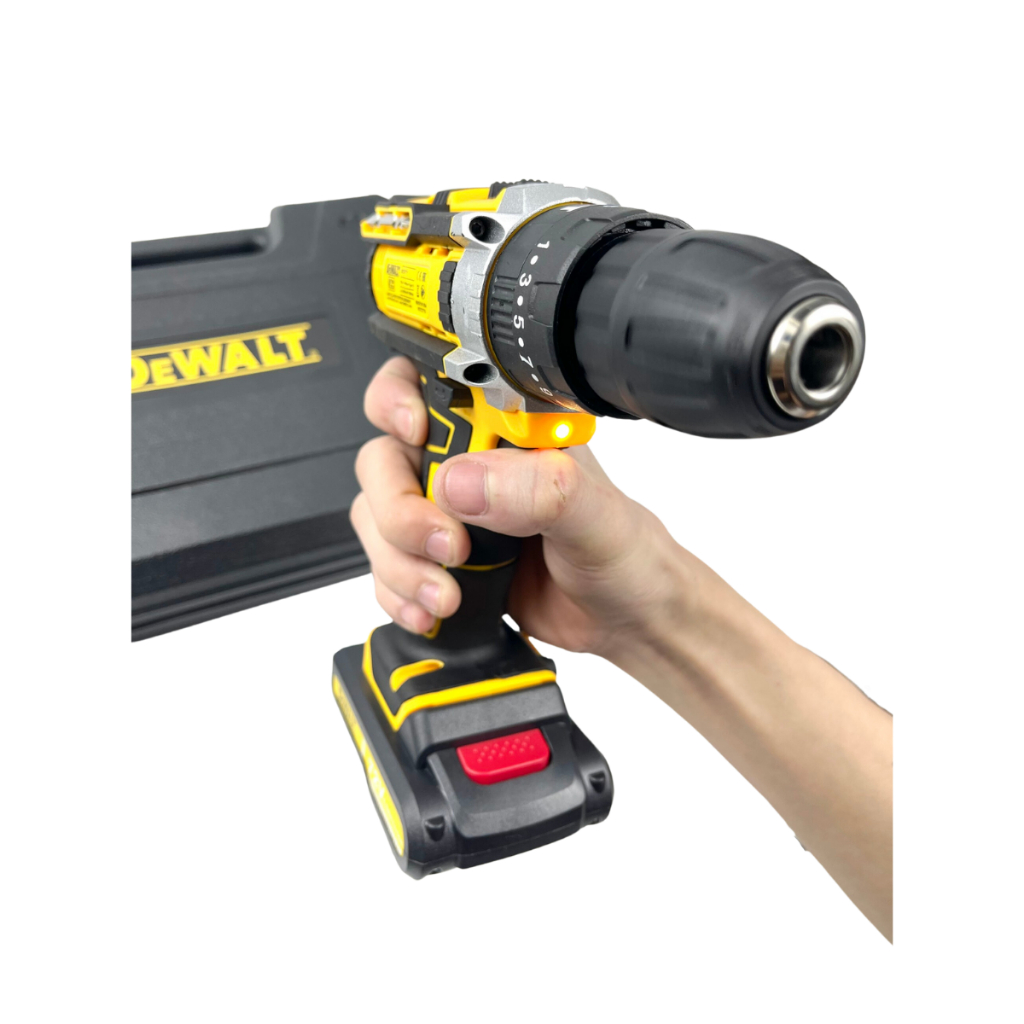 Máy khoan pin Dewalt 72v, máy khoan cầm tay 3 chức năng có búa tặng kèm phụ kiện 24 chi tiết