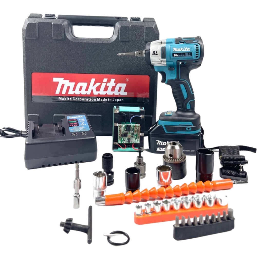 Máy siết bulong, máy bắn bulong Makita 20v không chổi than - chân pin thông dụng