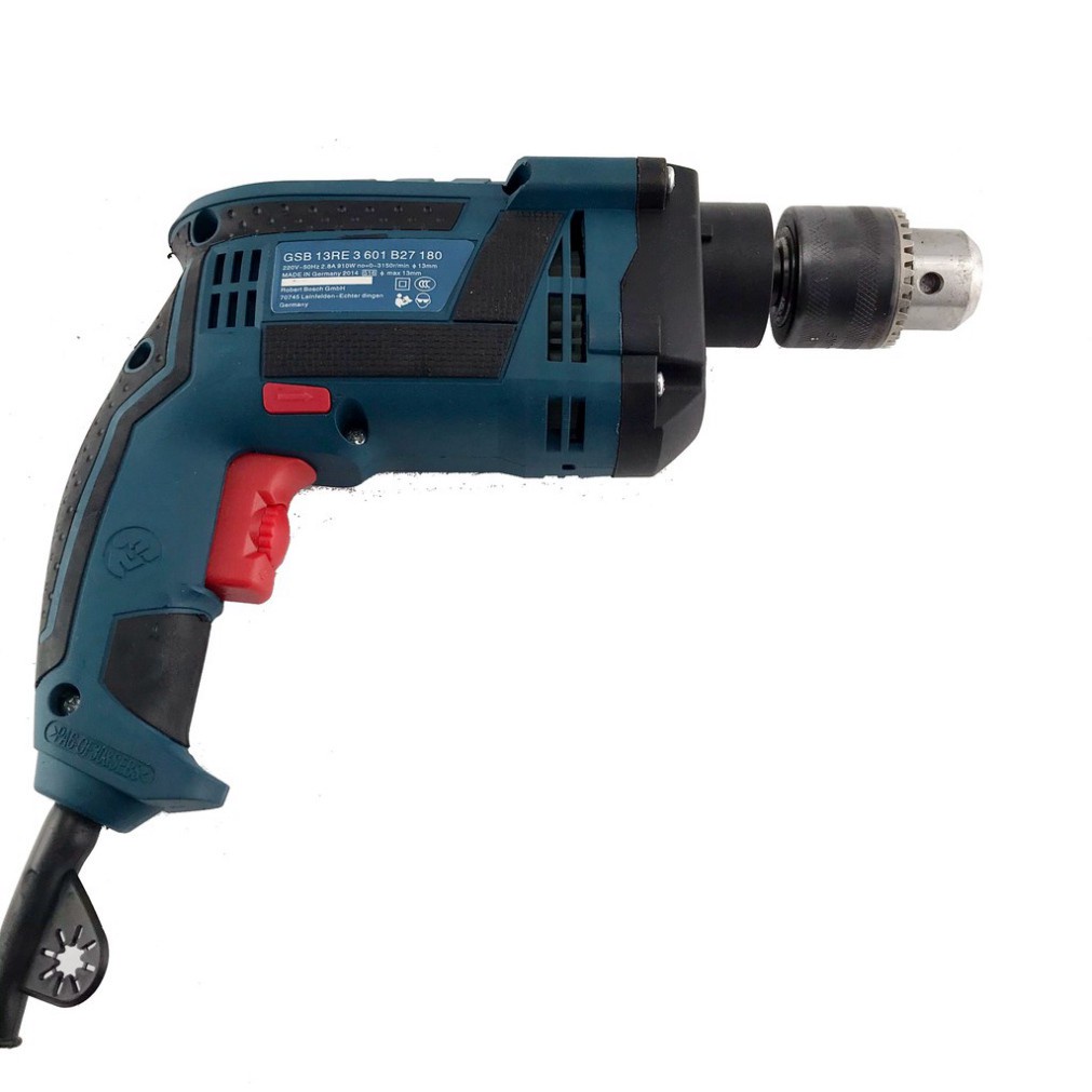 Máy khoan điện Bosch, máy khoan tường sắt gỗ 13 ly RE full đồ nghề gia đình tặng kèm phụ kiện 45 chi tiết