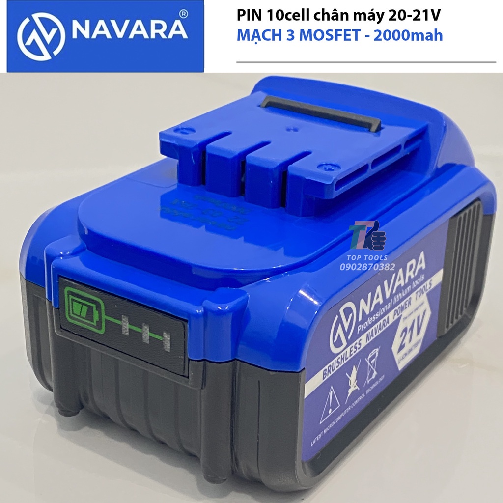 Pin máy khoan, pin máy siết bulong, Pin 10 cell 21V mạch 3 mosfet