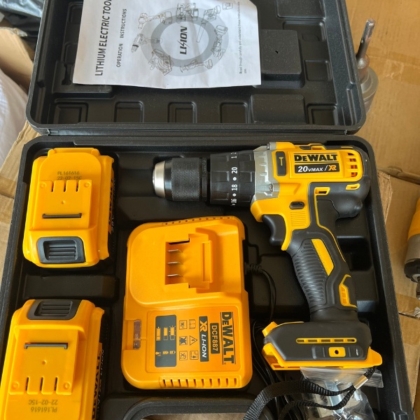 Máy khoan pin Dewalt 20v không chổi than, máy khoan cầm tay đầu auto lock thép 13mm bảo hành 12 tháng toàn quốc