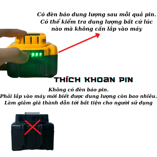 Máy khoan pin Dewalt 20v không chổi than, máy khoan cầm tay đầu auto lock thép 13mm bảo hành 12 tháng toàn quốc