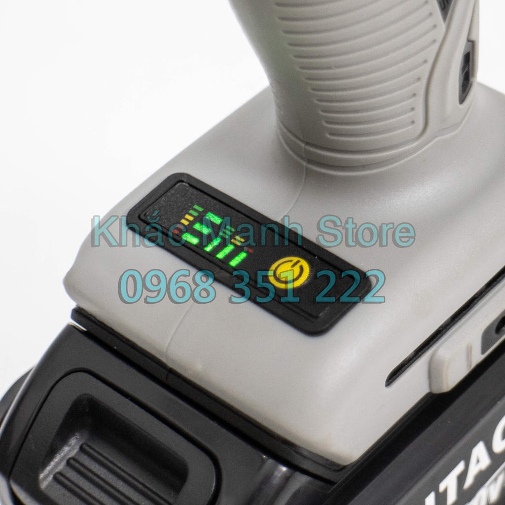 Máy siết bulong Hitachi 20v không chổi than, máy bắn bulong lực siết 880N.m pin khủng hàng cao cấp