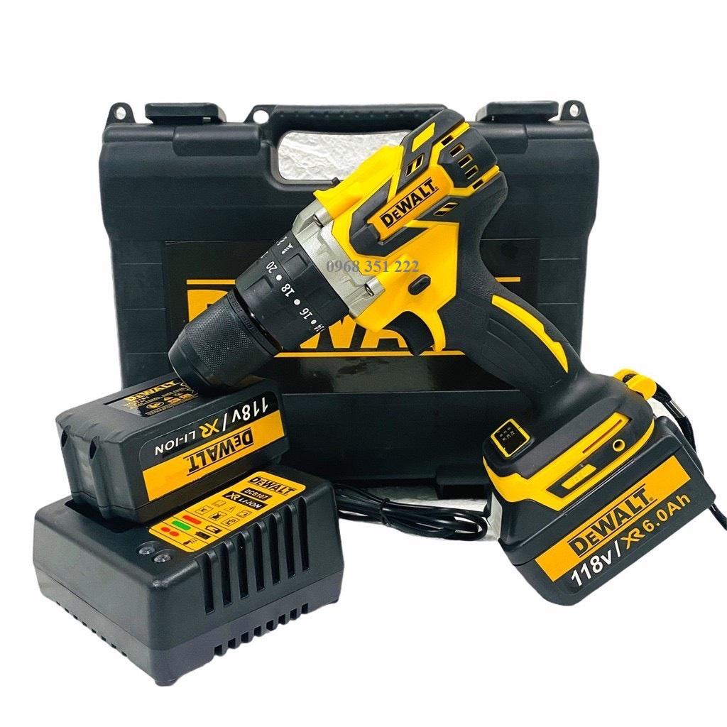 Máy khoan pin Dewalt 199v động cơ không chổi than
