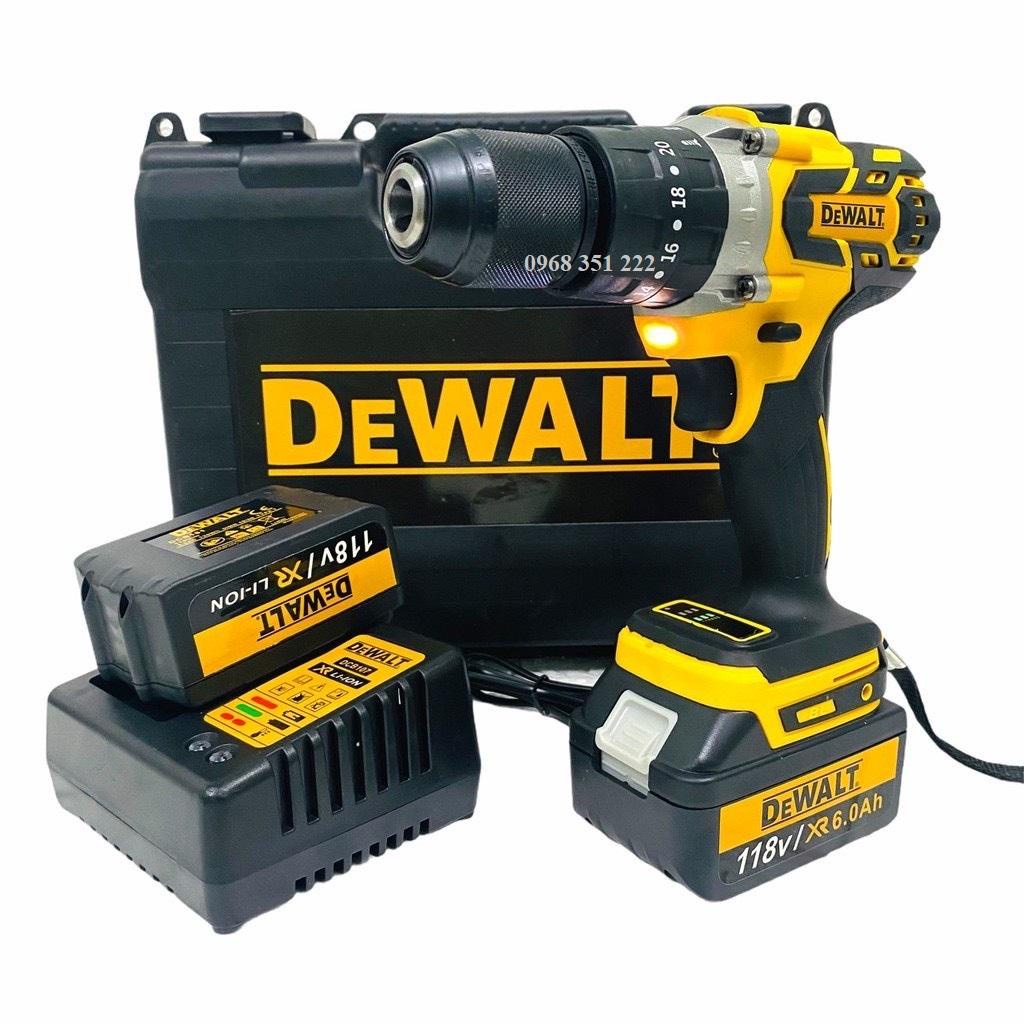Máy khoan pin Dewalt 199v động cơ không chổi than