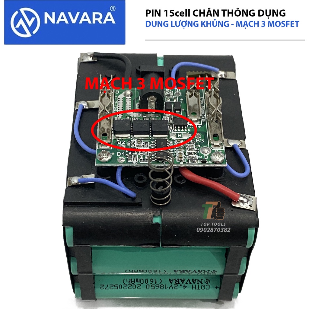Pin máy khoan makita, pin 15 cell chân pin phổ thông, bin makita 6ah